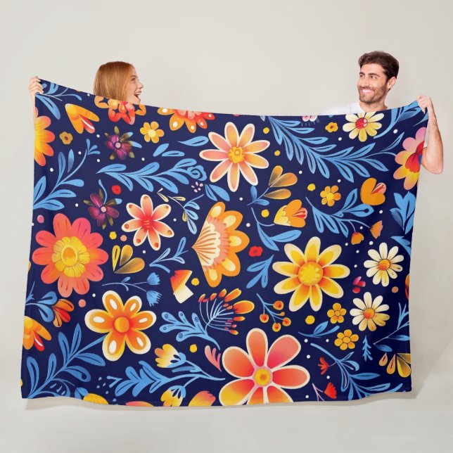 Blüh & Glow 60x80 Fleece Blanket (Beispiel)