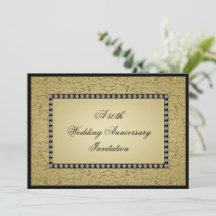 Blüh Golden Wedding Jubiläum Einladung