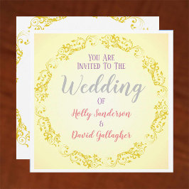 Blüh mit abgestufter Hintergrundinformation Einladung