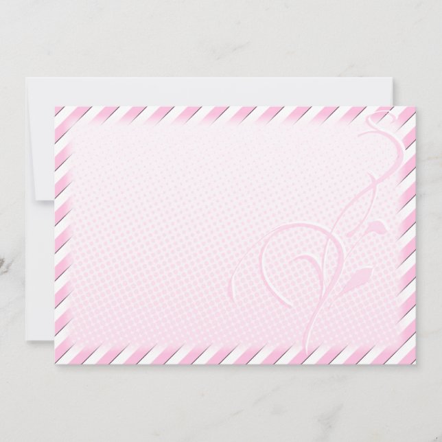 Blüh, rosa Punkte und Streifen (Vorderseite)