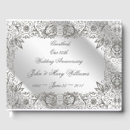 Blüh Silver 25 th Wedding Anniversary Gästebuch