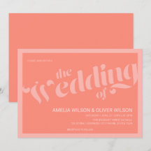 Blüh Typografie Coral Lmon Wedding