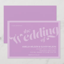 Blüh Typografie Lavender Lilac Wedding