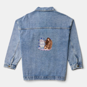 Blühe auf deine eigene Art Butterfly Girl T-Shirt Jeansjacke