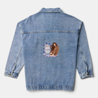 Blühe auf deine eigene Art Butterfly Girl T-Shirt Jeansjacke