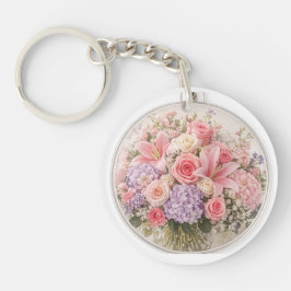 Blühe mit Freundlichkeit Blumen-Schlüsselanhänger Schlüsselanhänger