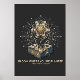 Blühe, wo du gepflanzt bist poster