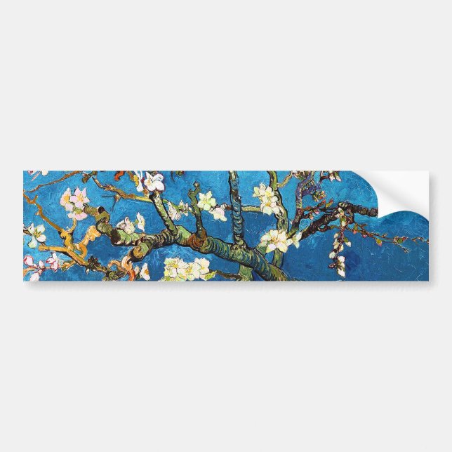 Blühen Almond Tree Van Gogh Kunst und Kultur Autoaufkleber (Vorne)
