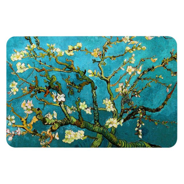 Blühen Almond Tree Van Gogh Kunst und Kultur Magnet (Horizontal)