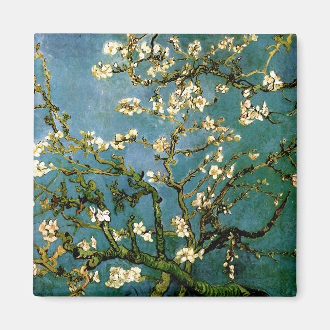 Blühen Almond Tree Van Gogh Kunst und Kultur Magnet (Vorne)
