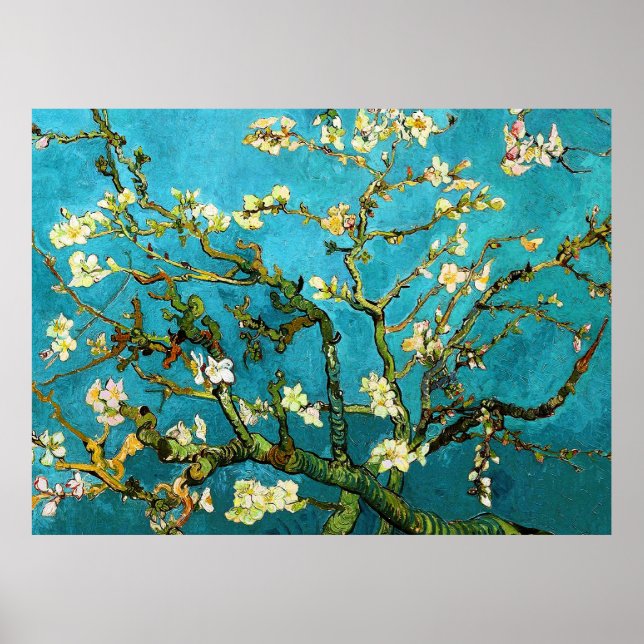 Blühen Almond Tree Van Gogh Kunst und Kultur Poster (Vorne)