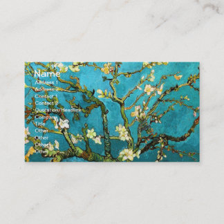 Blühen Almond Tree Van Gogh Kunst und Kultur Visitenkarte