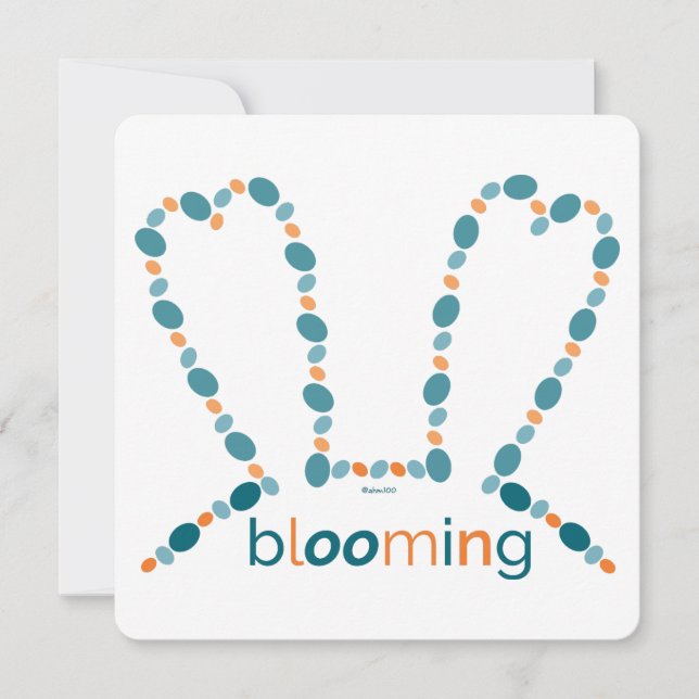 Blühen, Blühen, Blüten... Feiertagskarte (Vorderseite)