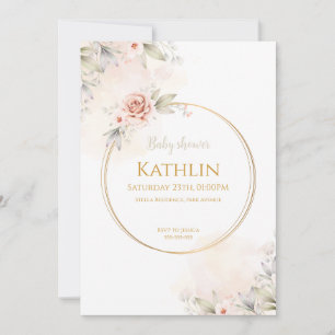 Blühen der Kinderdusche Einladung