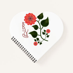 "Blühen" Folk Art Florale Inspiration Notizbuch