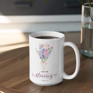 Blühen Kaffeetasse