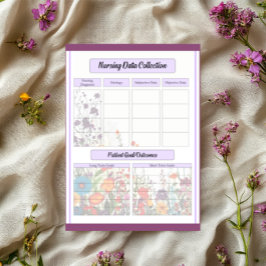 Blühen Lila Garten _ Pflege der Daten Notizblock