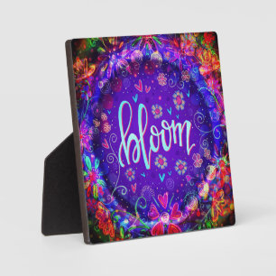 Blühen Lila Hübsche Blume Inspirivity Easel Fotoplatte