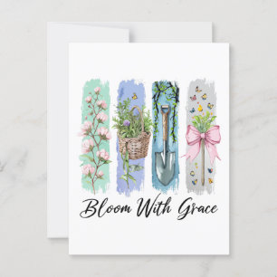 Blühen mit Grace Garden Postkarte