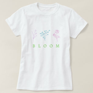 Blühen mit winzigen Blume T-Shirt