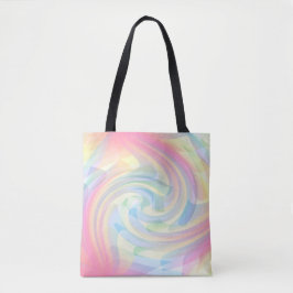 Blühen Pastelfarben Elegante Abstrakte Wirble Tasche