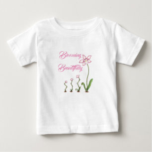 Blühen schön wachsendes Blumen-Shirt Baby T-shirt