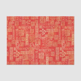 Blühen Sie Entwurfs-Vers-Herbstfarben Seidenpapier