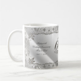 Blühen Sie Jahrestags-Kaffee-Tasse des Diamant-60. Kaffeetasse