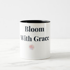 Blühen Sie mit Anmut Floraltasse Zweifarbige Tasse