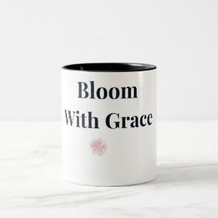 Blühen Sie mit Anmut Floraltasse Zweifarbige Tasse