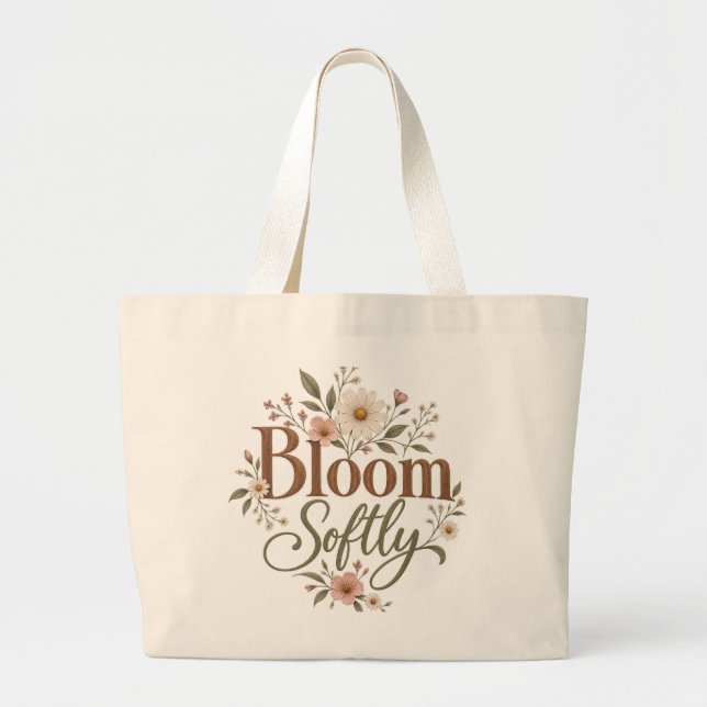 Blühen Sie sanft Florale Tasche (Vorne)