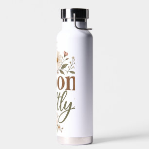Blühen Sie sanft Florales Wasserfläschchen Trinkflasche