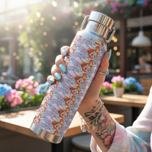Blühen Trinkflasche