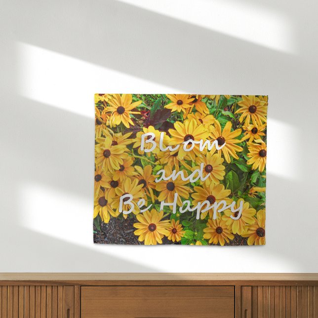 Blühen und glücklich sein wandteppich (Von Creator hochgeladen)