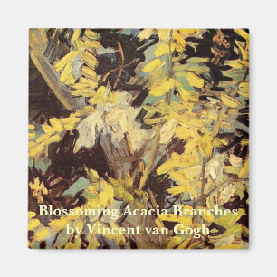 Blühende Akazienzweige von Vincent van Gogh Magnet