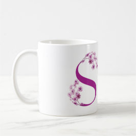 Blühende Alphabet-Tasse Kaffeetasse