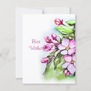 Blühende Apple-Blüten Postkarte