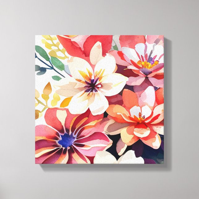 Blühende Bliss Leinwand Kunst (Vorderseite)