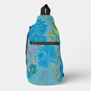 Blühende Bluebells Blumenbeutel Crossbody Bag