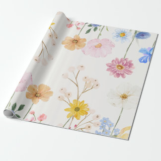 Blühende Blume Geschenkpapier