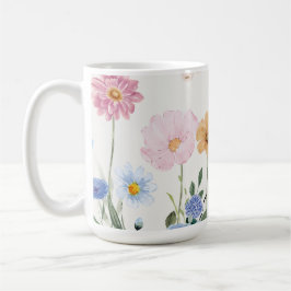 Blühende Blume Kaffeetasse