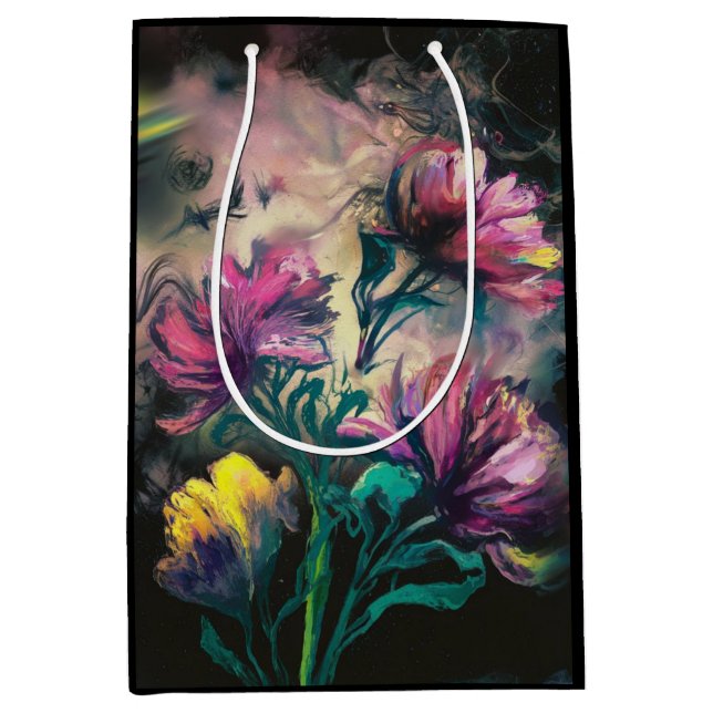 Blühende Blume Mittlere Geschenktüte (Vorderseite)