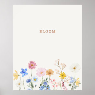 Blühende Blume Poster