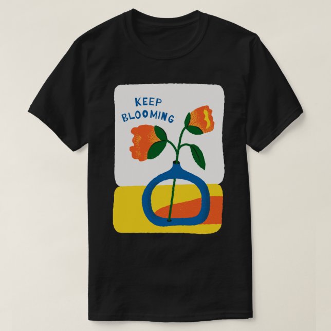 Blühende Blume T-Shirt (Design vorne)