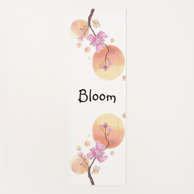 blühende Blume Yogamatte (Vorderseite)