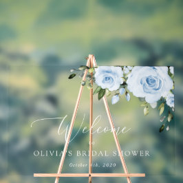 Blühende Blumen, Boho, Brautparty Empfang Acrylschild