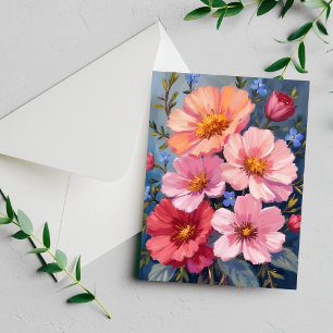 Blühende Blütenblätter Florale Aquarell-Malerei