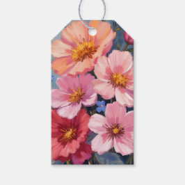Blühende Blütenblätter | Florale Aquarellmalerei Geschenkanhänger