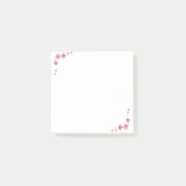 Blühende Blütenblätter Post-it Klebezettel