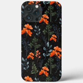 Blühende Botanicals Orange Grüne Branche Case-Mate iPhone Hülle